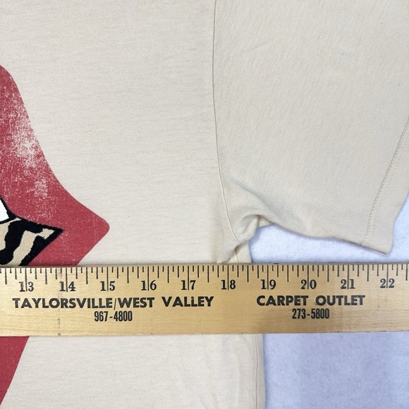 Daydreamer Shirt XS Relaxed Cotton Leopard Tongue Rolling Stones Band Rock Edgy - Picture 4 of 7